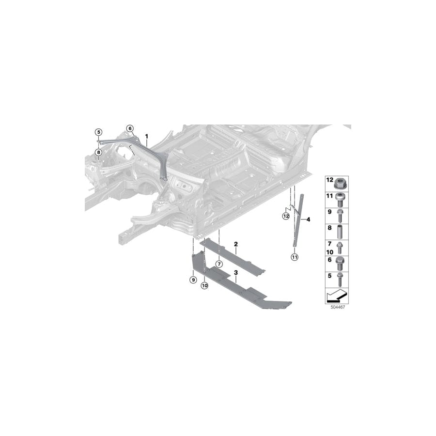 Genuine BMW 51617447399 G20 Torsion Link, Rear Left PHEV (Inc. 330e)