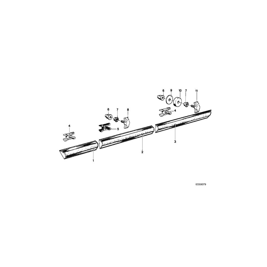 Genuine BMW 51121867907 E23 E30 E21 Grommet (Inc. 324d, 320 & 728iS)