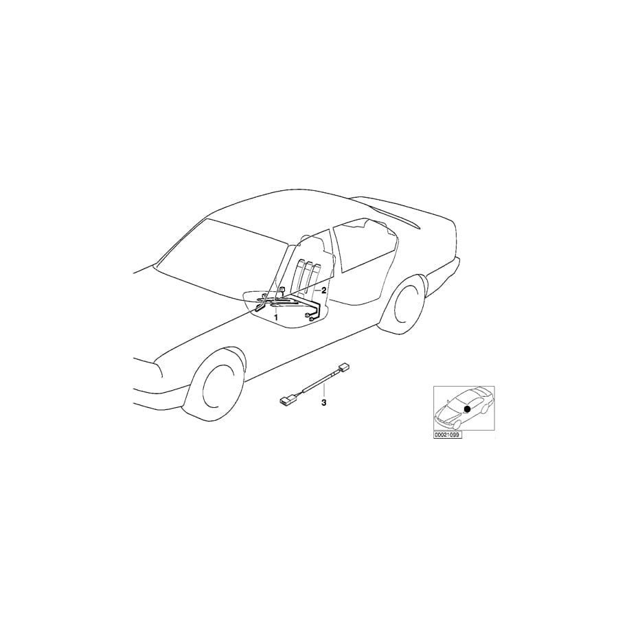 Genuine BMW 52108203258 E39 Heater Element Seat 80 W (Inc. 520d, 530d & 528i)