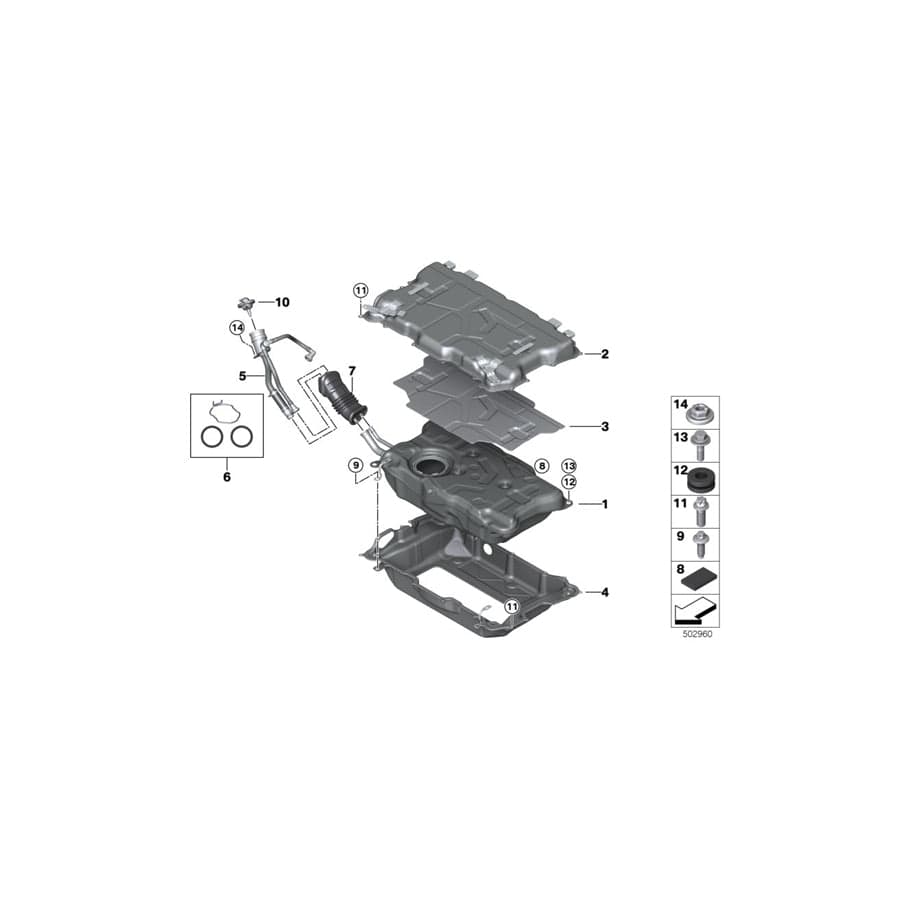 Genuine BMW 16119425959 G01 Frame (Inc. X3 30eX)