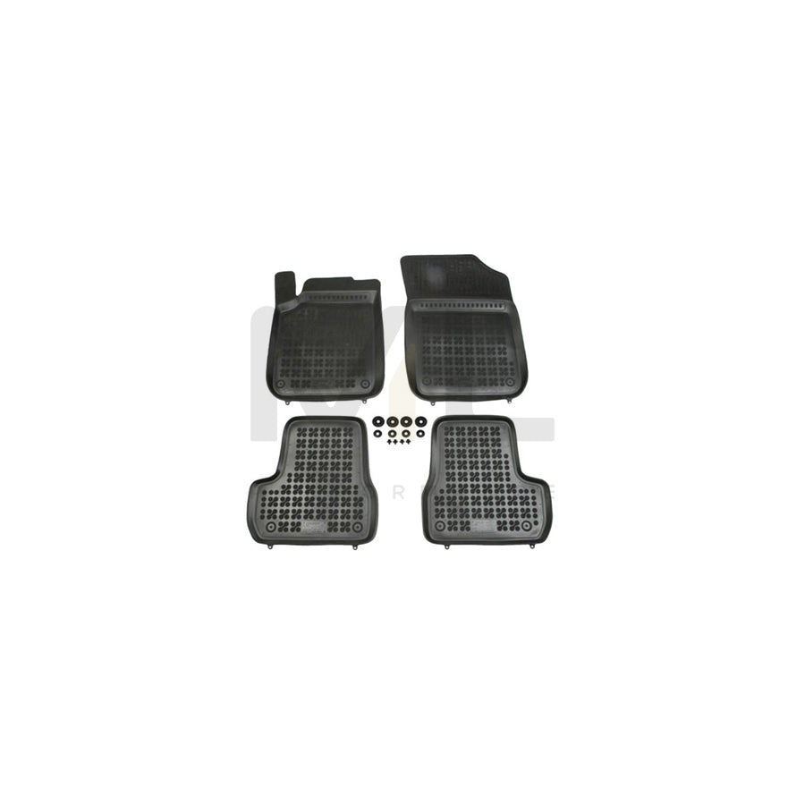 REZAW PLAST Tailored 201213 Floor mat set for CITROテ起 C3 II (SC) Elastomer, Front and Rear, Quantity: 4, Black
