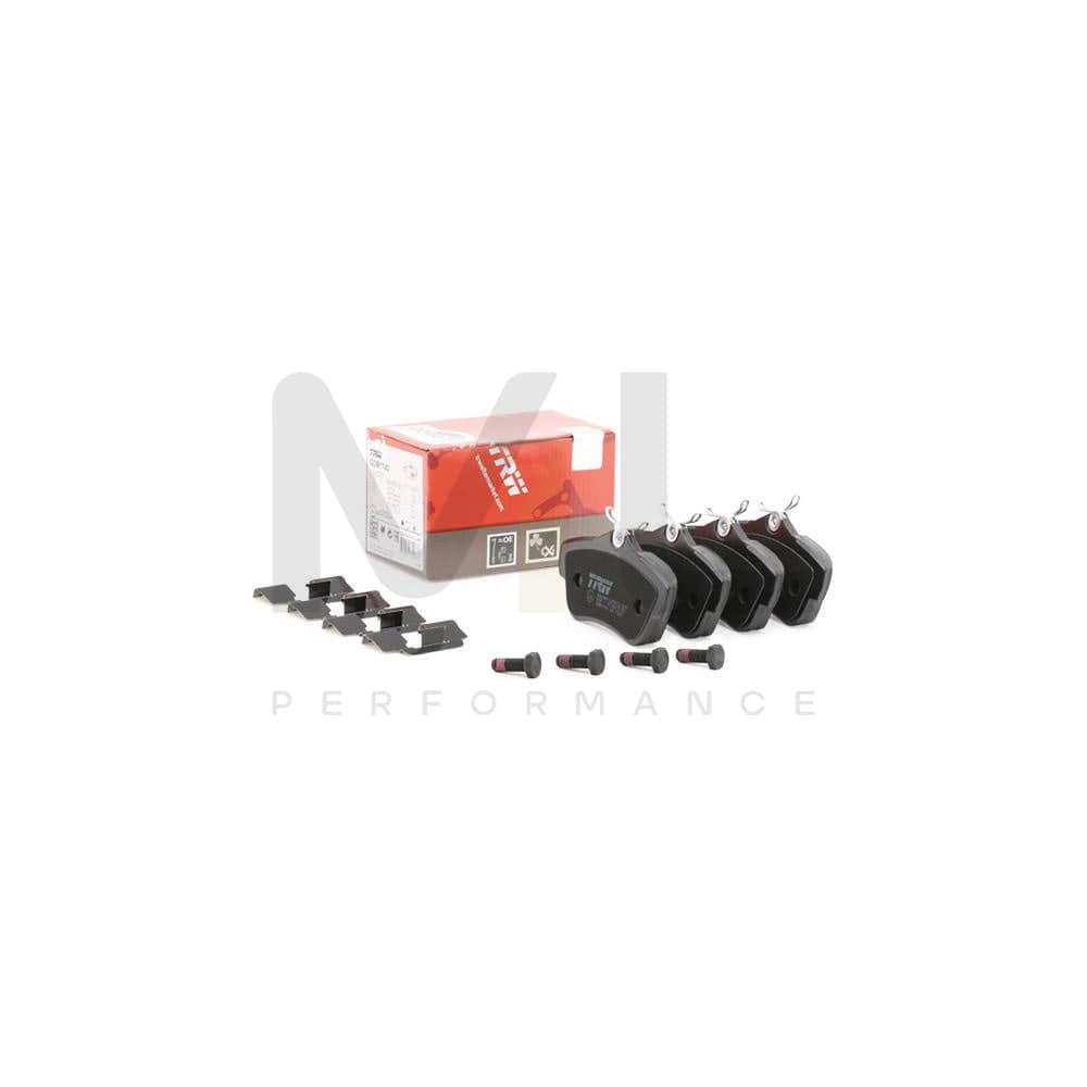 TRW Cotec Gdb1740 Brake Pad Set Not Prepared For Wear Indicator, With Brake Caliper Screws, With Accessories