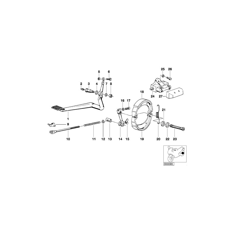 Genuine BMW 35211232999 Pull Rod (Inc. R75/6, R60/6)