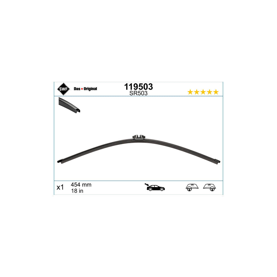 Swf Visioflex Rear 119503 Wiper Blade