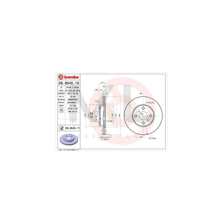 brembo-09-8545-10-brake-disc-internally-vented