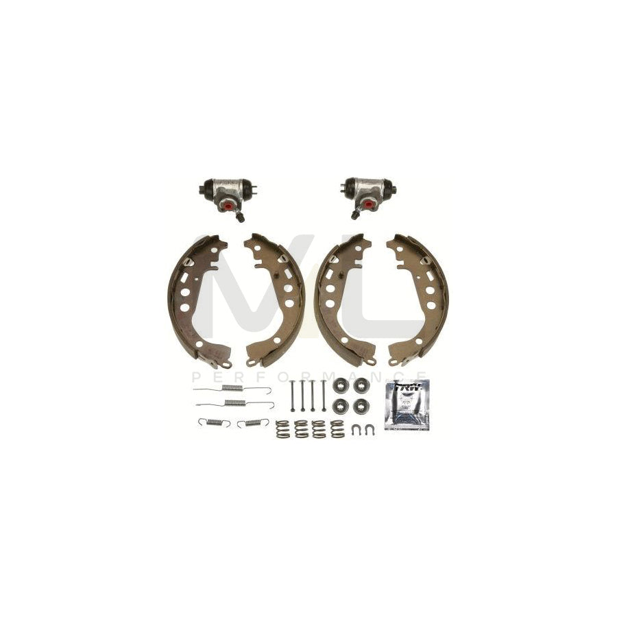 TRW Brake Kit BK1917 Brake Shoe Set for TOYOTA Yaris I Hatchback (P1) with wheel brake cylinder