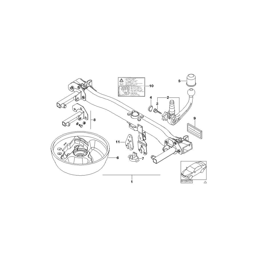 Genuine BMW 71601094998 F31 F30 F33 Blind Plug (Inc. 530xi, 323Ci & 323i)