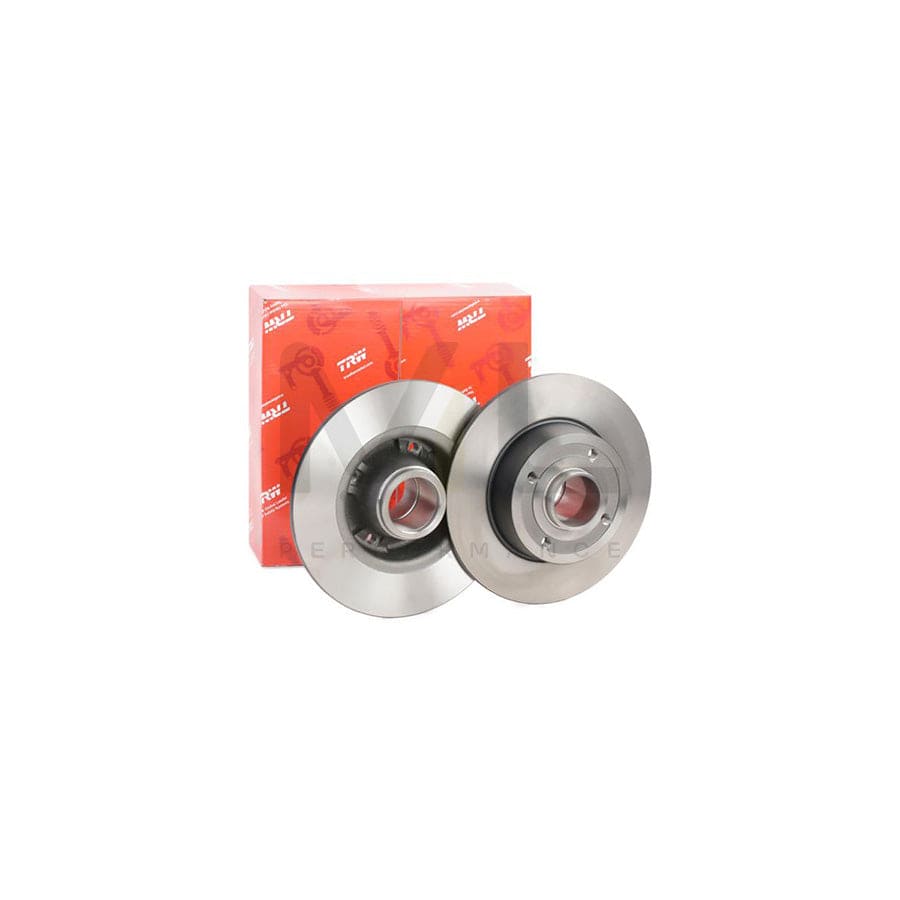 TRW DF4274S Brake Disc Solid, Painted, without ABS sensor ring, without wheel bearing - 1 piece
