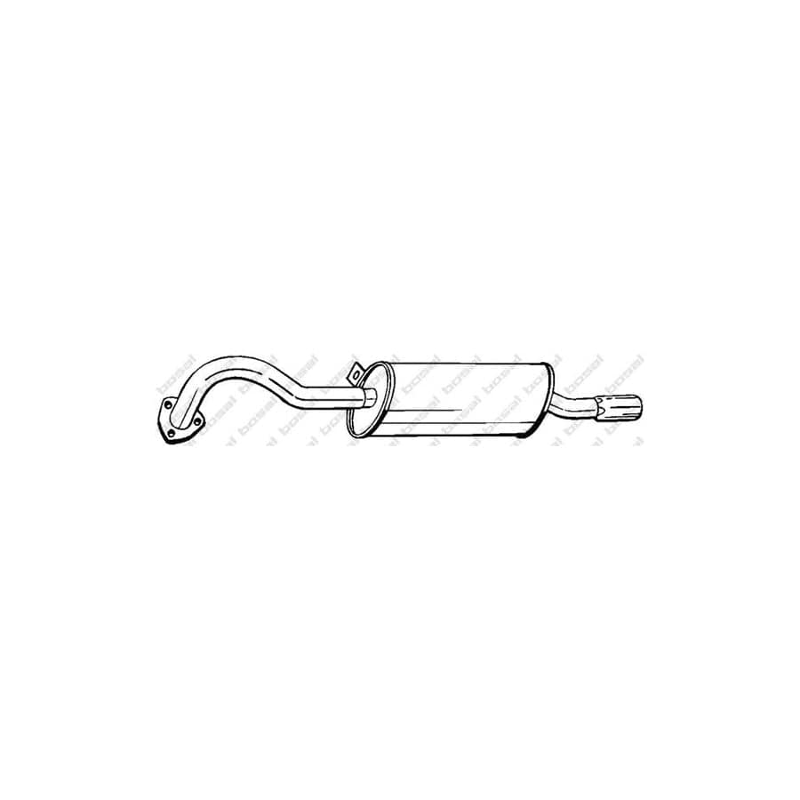 Bosal 100-197 Rear Silencer for Alfa Romeo Spider (115)