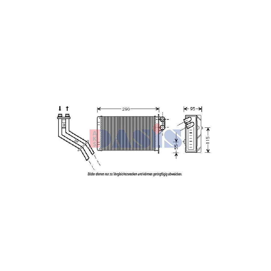 AKS Dasis 189240N Heater Matrix