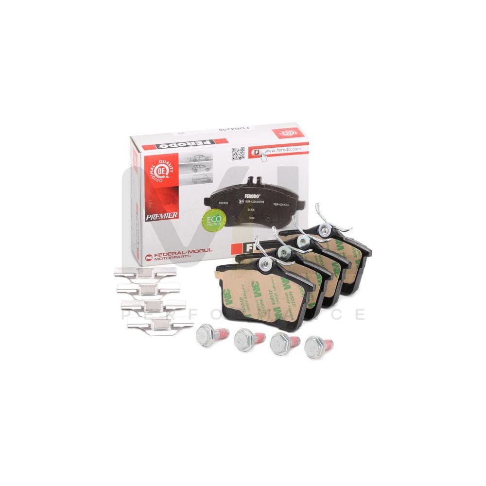 Ferodo Premier Eco Friction FDB4250 Brake Pad Set Not Prepared for Wear Indicator, With Accessories
