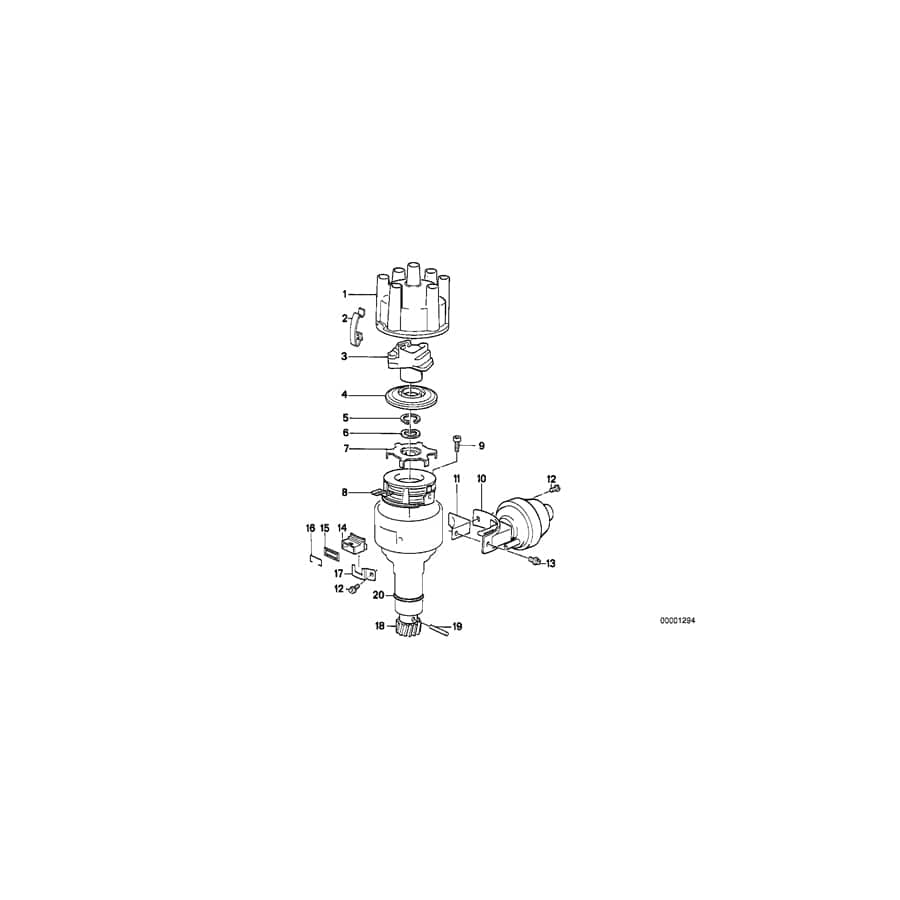 Genuine BMW 12111273291 E24 E23 Vacumm Box (Inc. 633CSi & 733i)