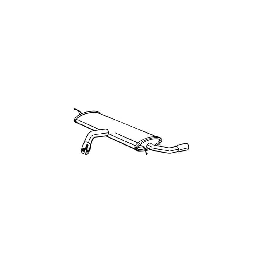 Bosal 105-037 Rear Silencer for Audi A3 Sportback (8Va, 8Vf)