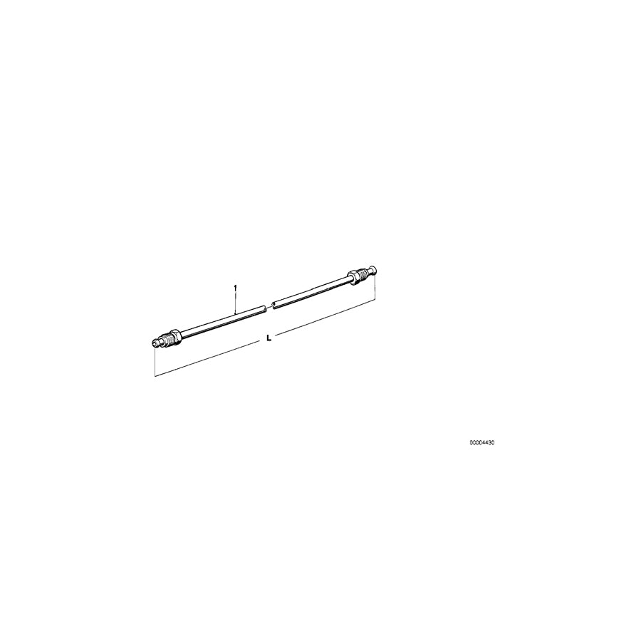 Genuine BMW 34326755121 E32 E34 E38 Pipe M10/M10-2915mm (Inc. 320i, 2000ti & M5 3.6)