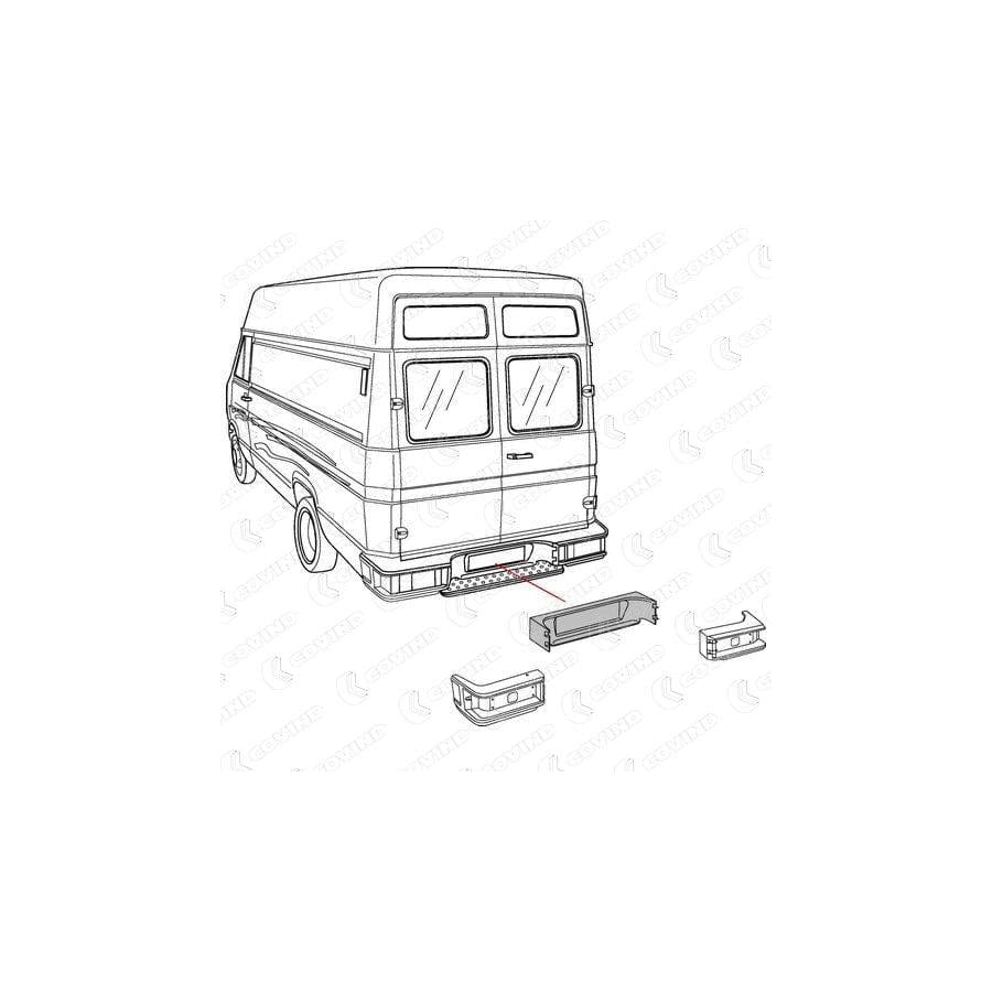 Covind 038/ 80 Rear Bumper for Iveco Daily II Dumptruck