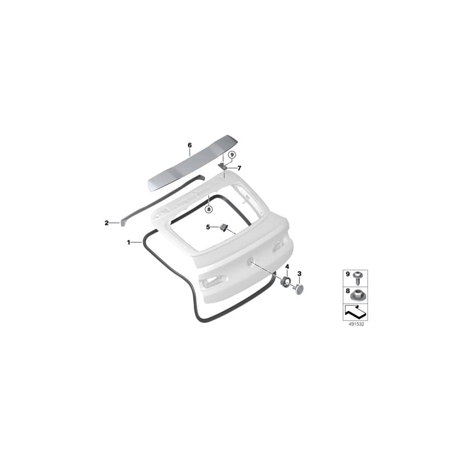 Genuine BMW 51627483707 Adjustment Element (Inc. X4)
