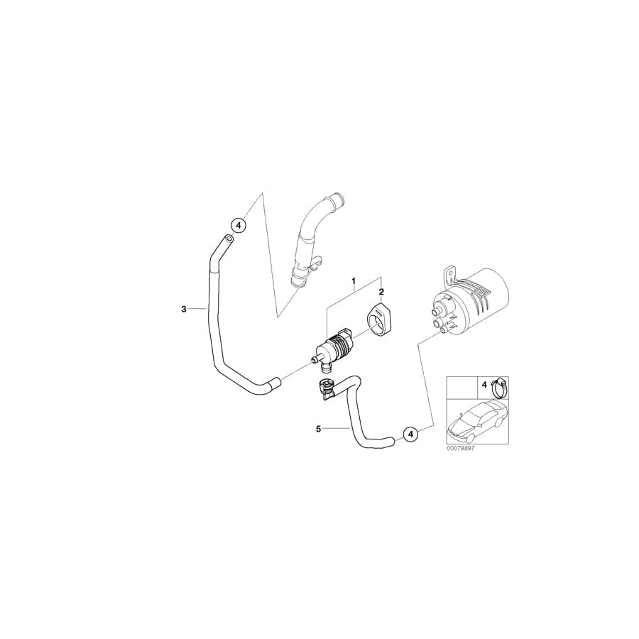 Genuine BMW 13907833397 E85 E86 Fuel Tank Breather Line (Inc. Z4 M3.2)