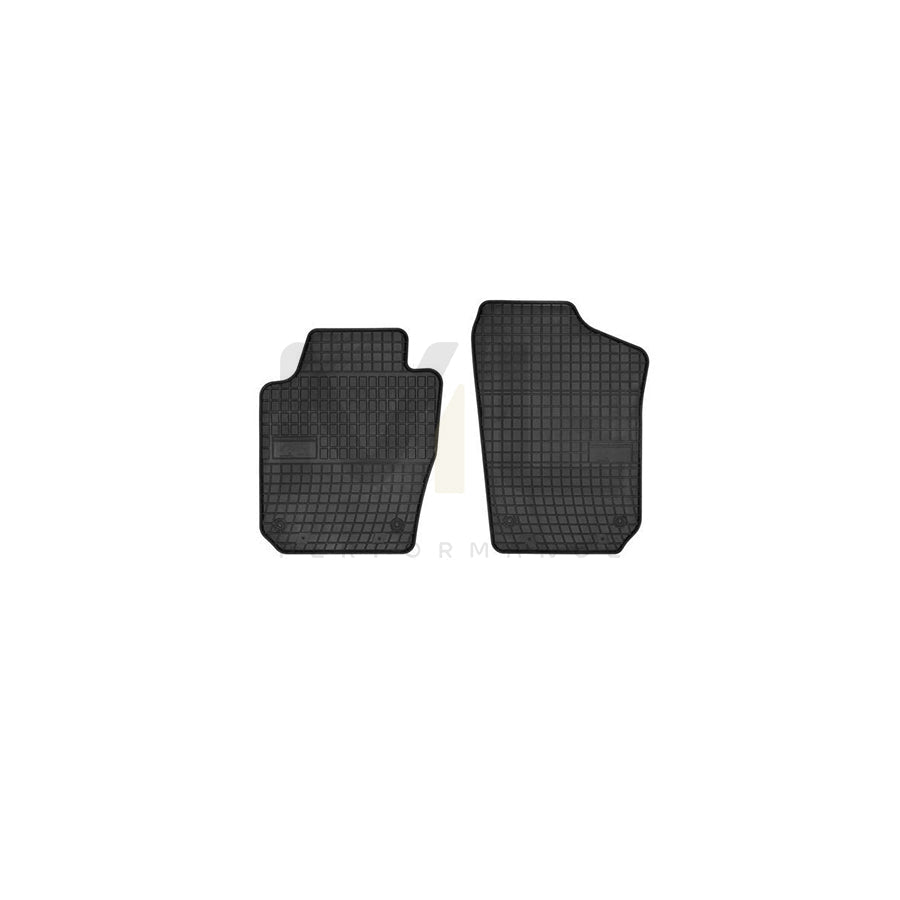 FROGUM Tailored 0404P Floor mat set Elastomer, Front, Quantity: 2, Black, (LHD)