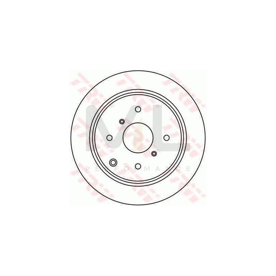 TRW DF1442 Brake Disc Vented - 1 piece