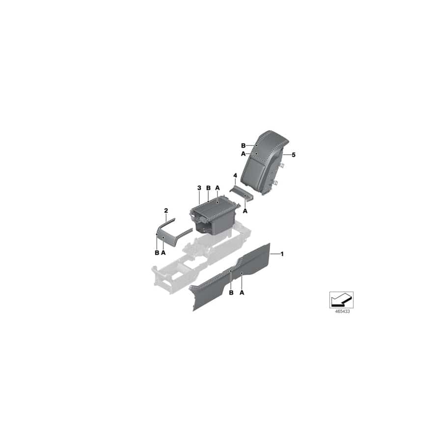 Genuine BMW 51167991178 G12 Trim Cover, Rear Console, Left INDIVIDUAL (Inc. 730Ld, 740LdX & 740LeX)