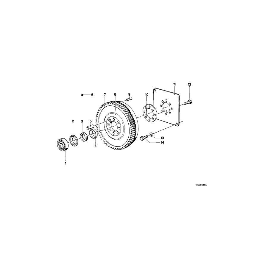 Genuine BMW 11221709835 E30 E28 Flywheel (Inc. 318i, 518i & 316i)