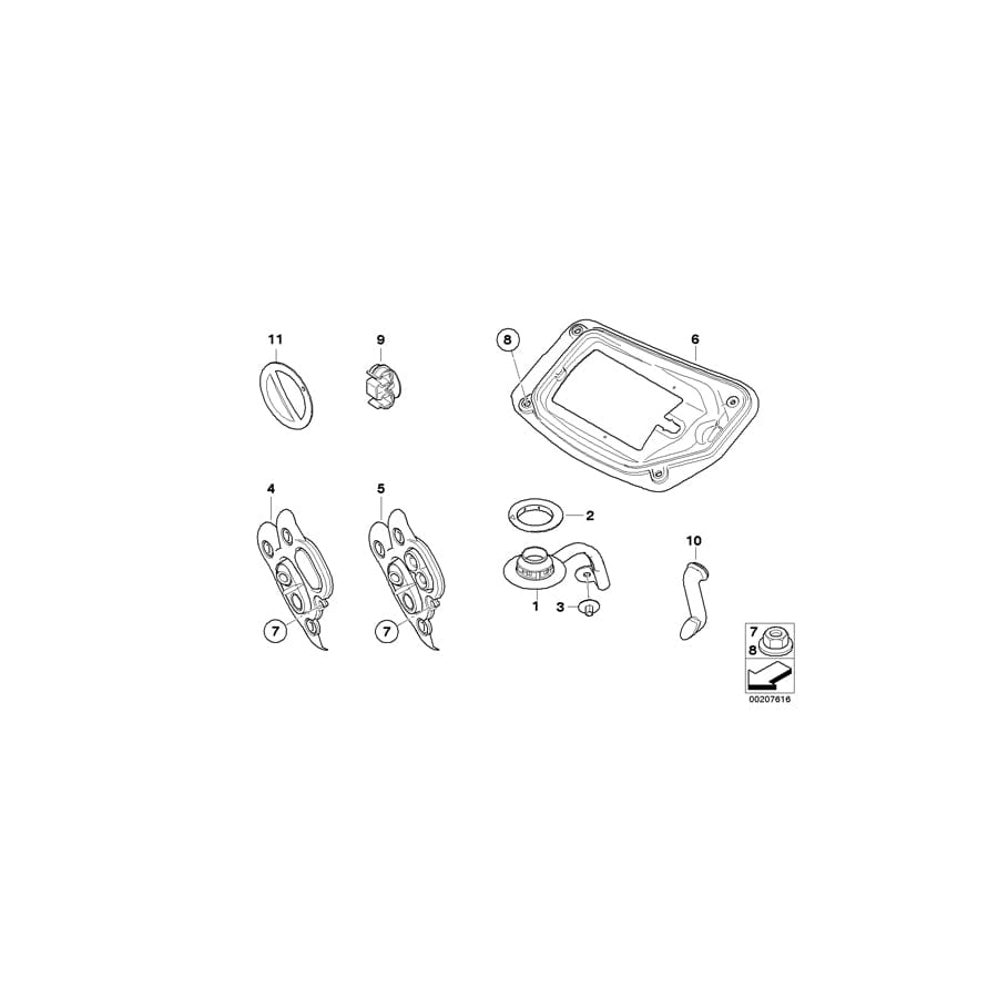 Genuine BMW 64116946720 E92 E91 Sealing Plate, Heater (Inc. 330xd, 328i & 335i)