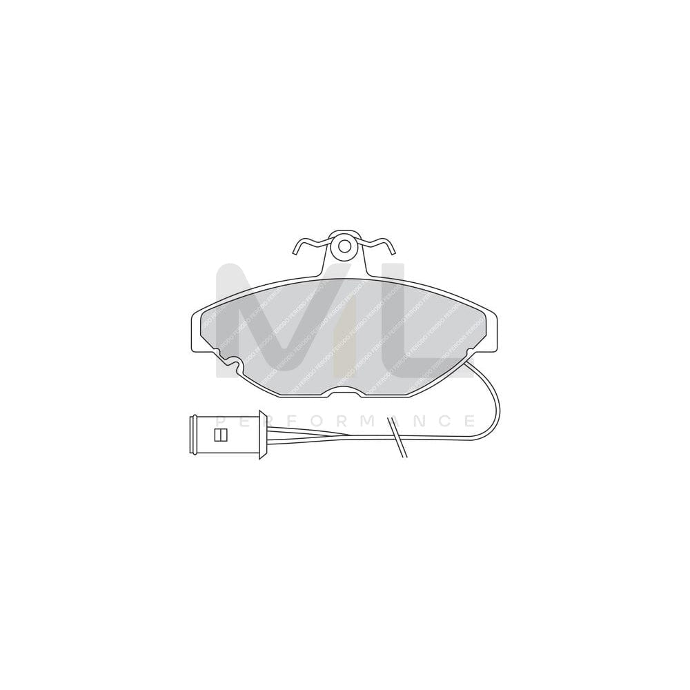 Ferodo Premier FDB274 Brake Pad Set Incl. Wear Warning Contact, With Brake Caliper Screws