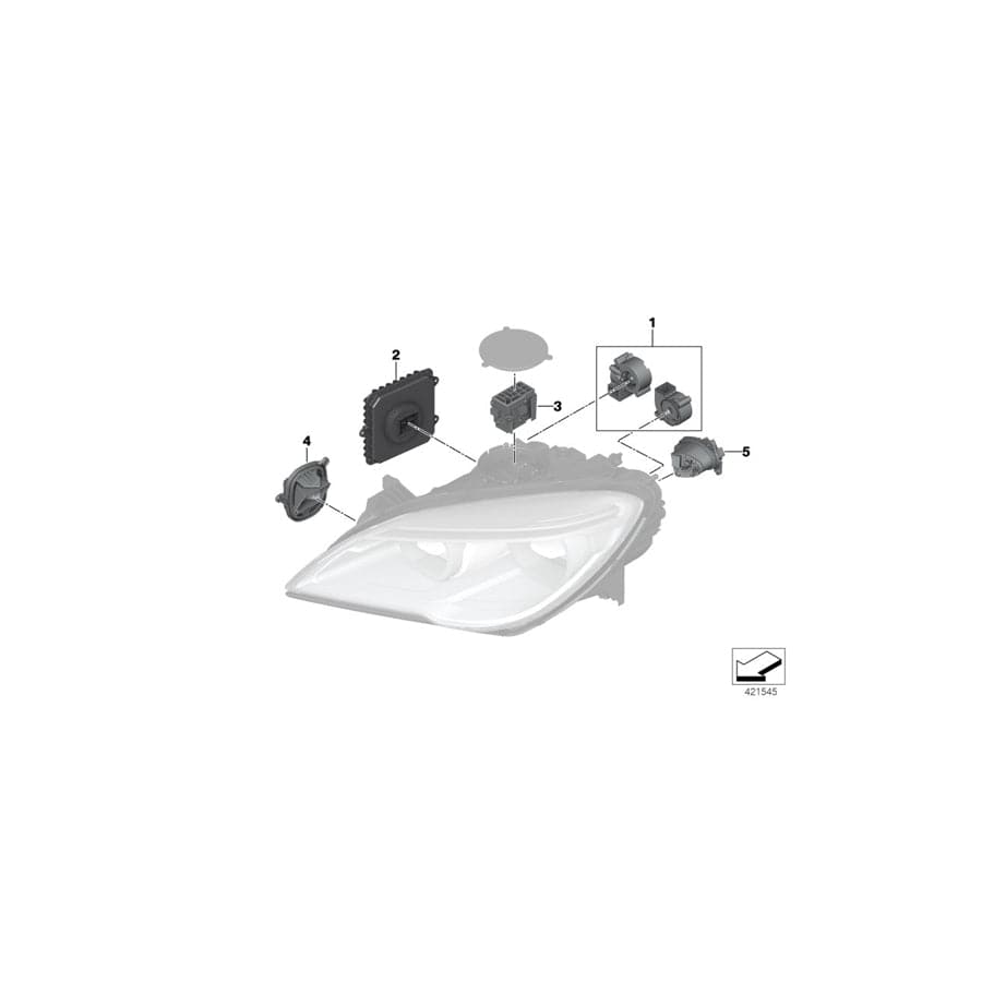 Genuine BMW 63117394899 F12 F06 Set, Fan (Inc. ALPINA B6, 650iX 4.0 & 640i)