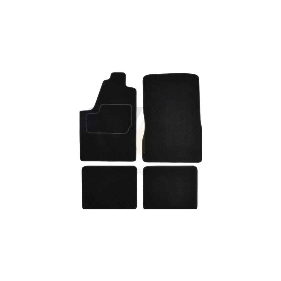 MAMMOOTH A041 CIT20 PRM 01 Floor mat set for CITROテ起 Berlingo / Berlingo First I (MF, GJK, GFK) Textile, Front and Rear, Quantity: 4, Black