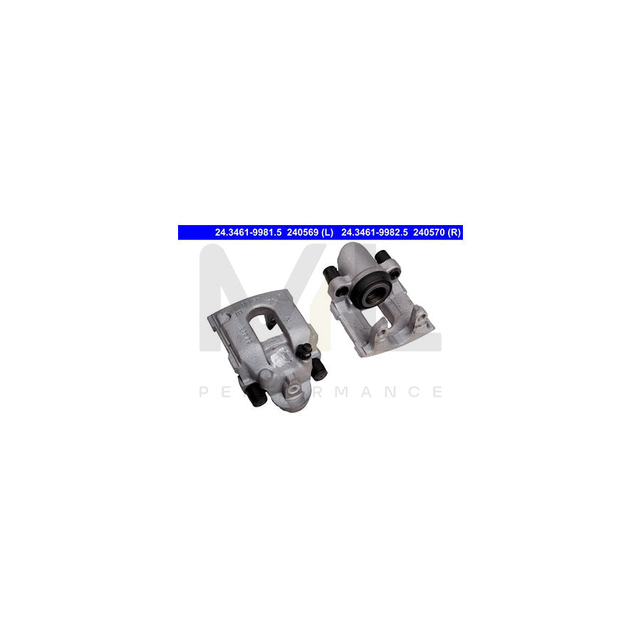 ATE 24.3461-9982.5 Brake Caliper for BMW 7 (E65, E66, E67) without holder