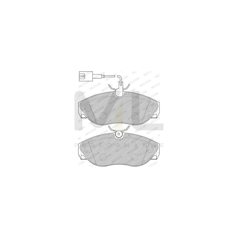 Ferodo FDB1396 Brake Pad Set Incl. Wear Warning Contact