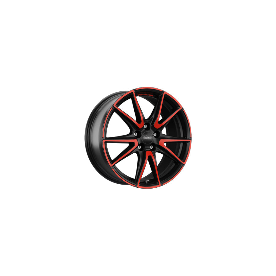 Speedline Corse SL6 Vettore MCR 8.5x19 ET21 SL6.9855.073/MCR Jetblack-Matt-Red Rim Wheel