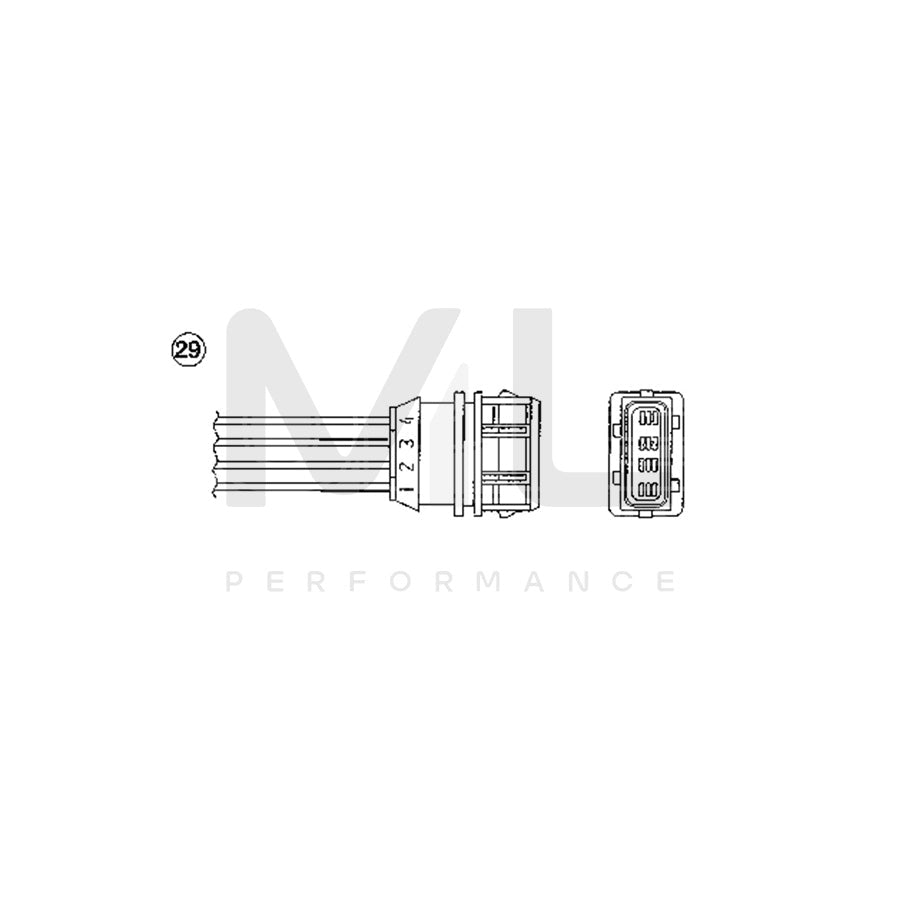NTK Lambda Sensor / O2 Sensor (NGK 96506) - OZA695-EE1 | ML Car Parts UK | ML Performance