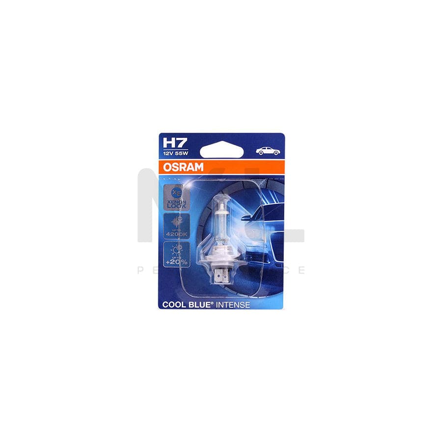 OSRAM COOL BLUE INTENSE 64210CBI-01B Bulb, spotlight H7 12V 55W PX26d 4200K Halogen