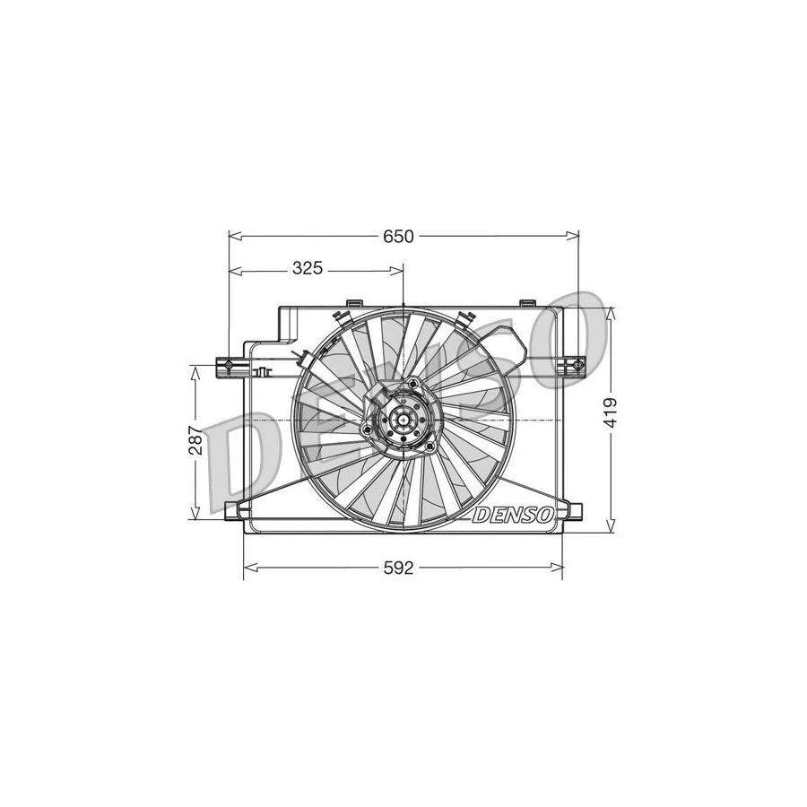 DENSO DER01006 Fan, Radiator