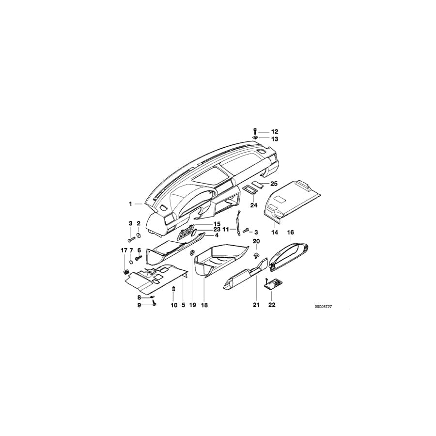 Genuine BMW 51458215316 E36 Frame (Inc. 318ti, 316i 1.9 & 316i 1.6)