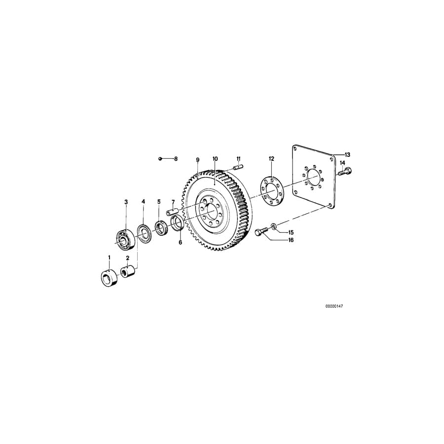Genuine BMW 24401205540 E23 E24 E28 Driving Plate 3HP22 (Inc. 3.3Li, 528i & 745i)