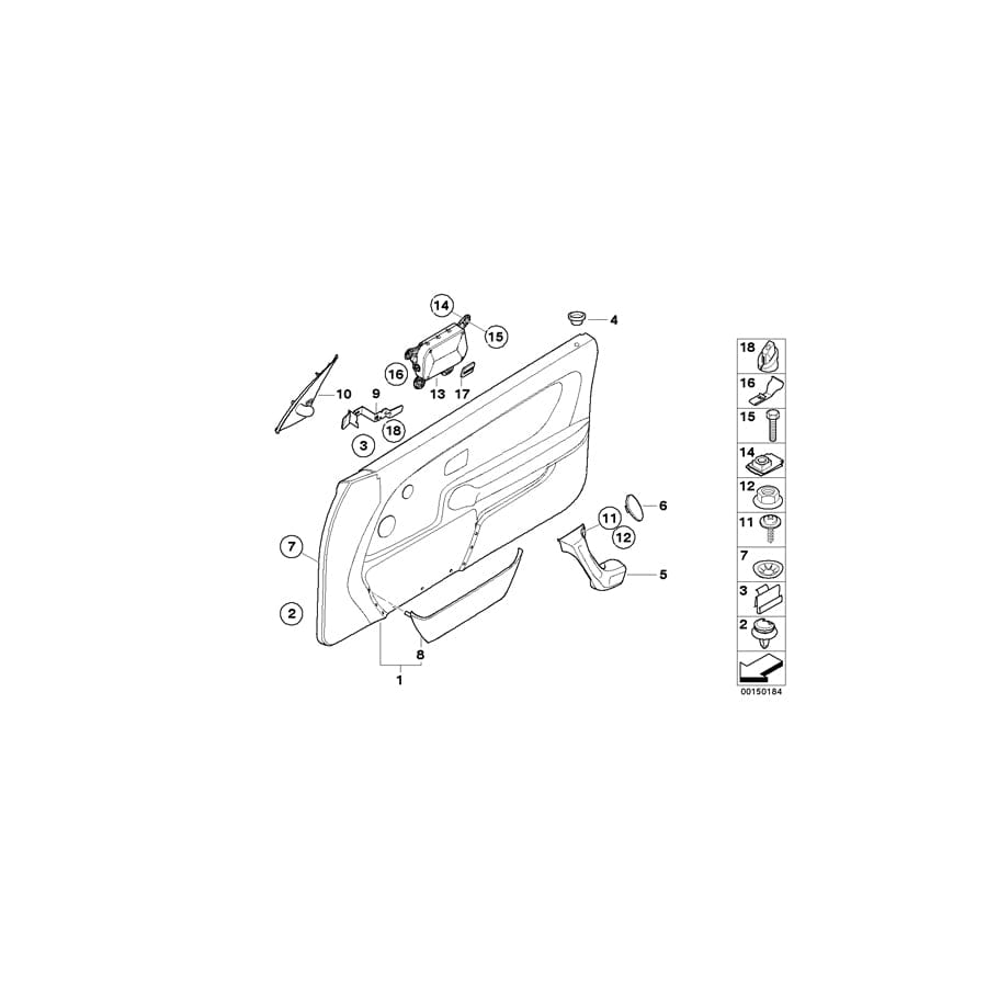 Genuine BMW 51438189313 E67 E36 E39 Clamp (Inc. 745LiS, 318is & 318tds)