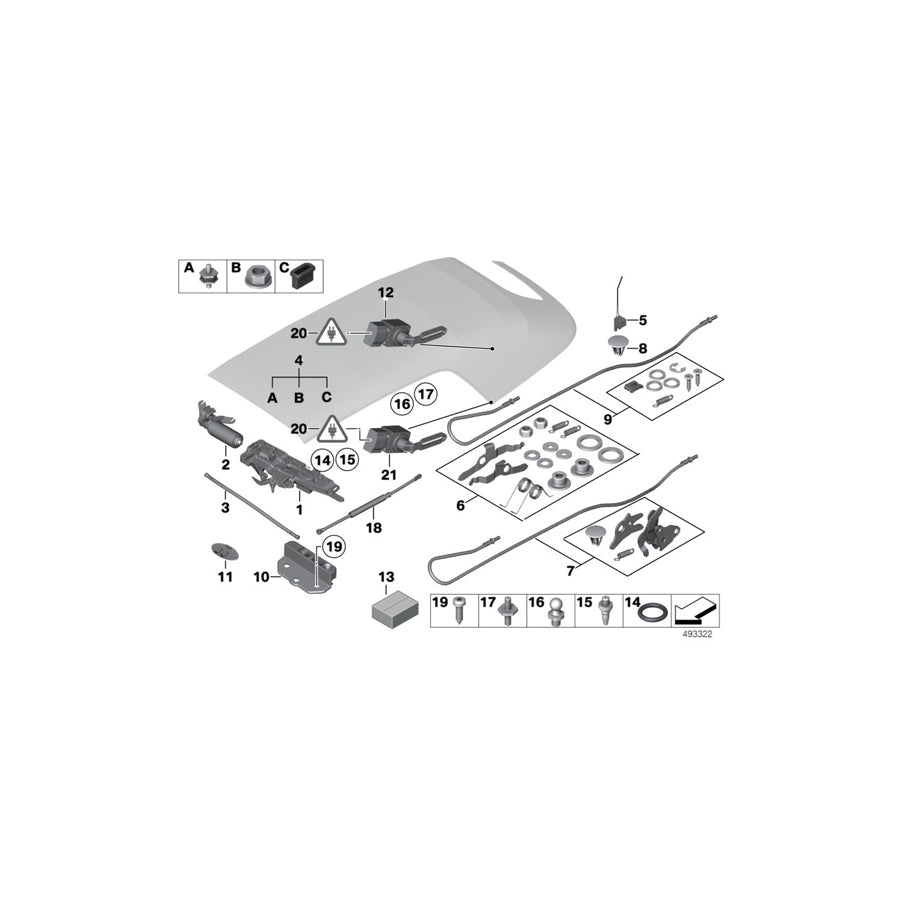 Genuine BMW 46637692960 Isa Screw M6X20 MK (Inc. Drophead)