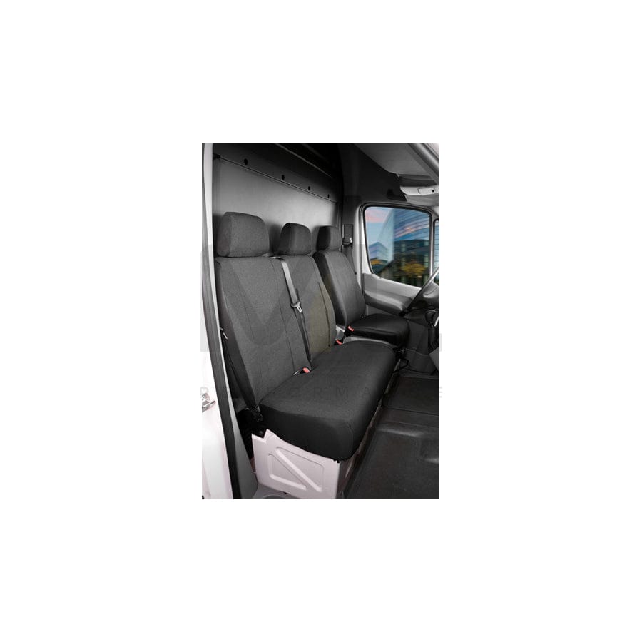 WALSER 10475 Car seat cover Grey, Polyester, Front