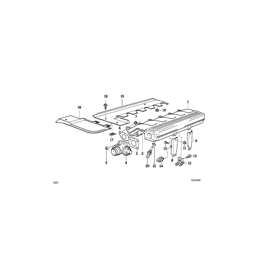 Genuine BMW 11712244899 E36 E38 E65 Gasket Asbestos Free (Inc. 325td, 325tds & 525td)