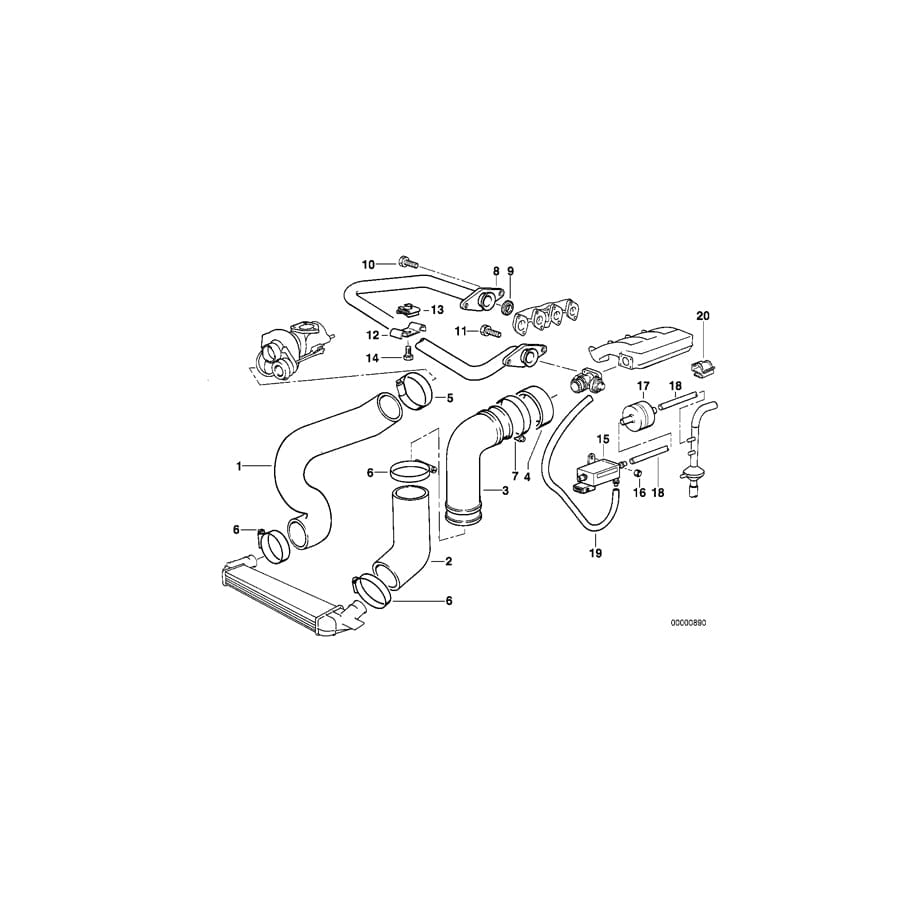 Genuine BMW 11712244540 E34 E36 E39 Hex Bolt (Inc. 325td, 525td & 725tds)