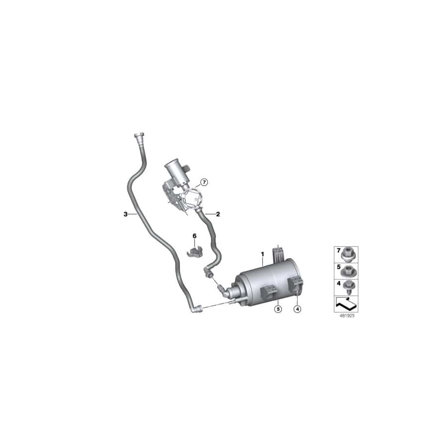 Genuine BMW 16137421986 G32 Breather Line (Inc. 630i, 640i & 630iX)