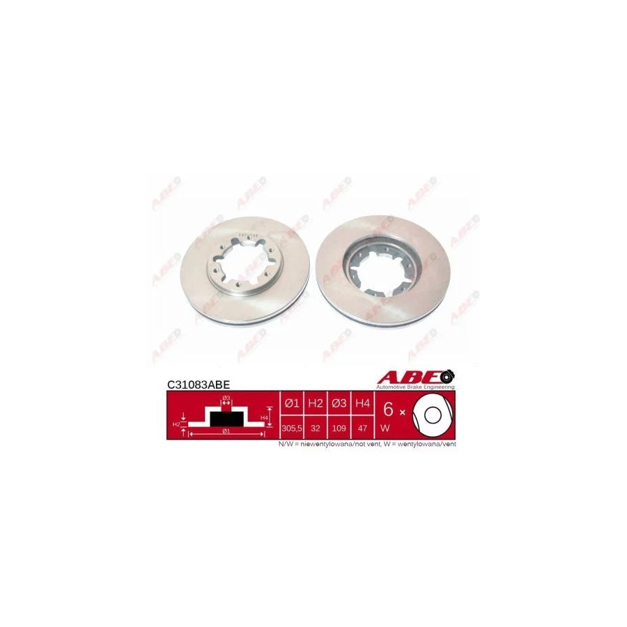 ABE C32061ABE Brake Disc for Toyota Celica IV Convertible (T160)