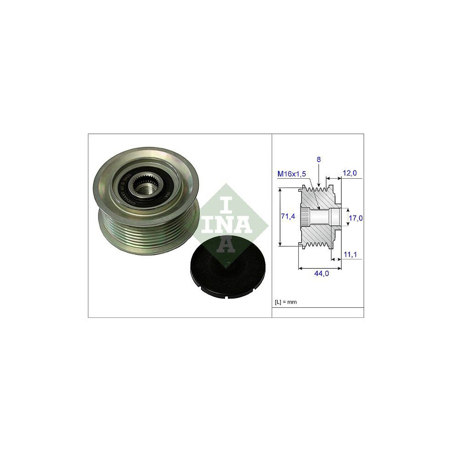 Ina 535 0055 10 Alternator Freewheel Clutch