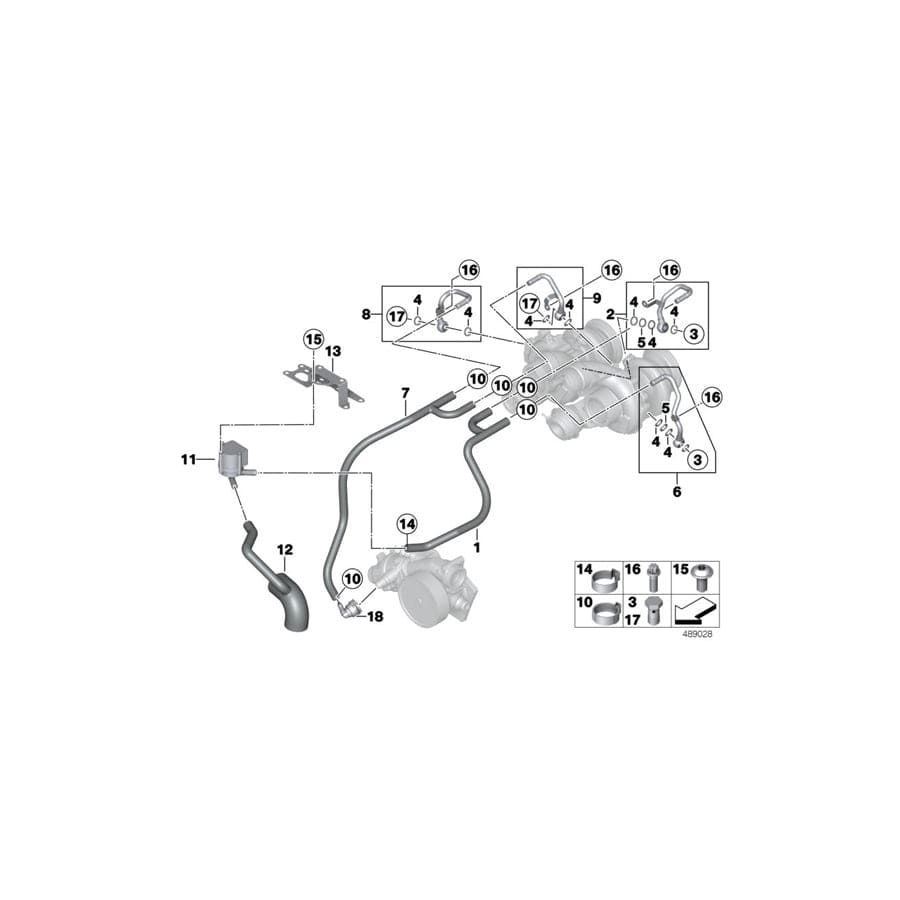 Genuine BMW 11708419210 Holder EPDW (Inc. M6 GT3)
