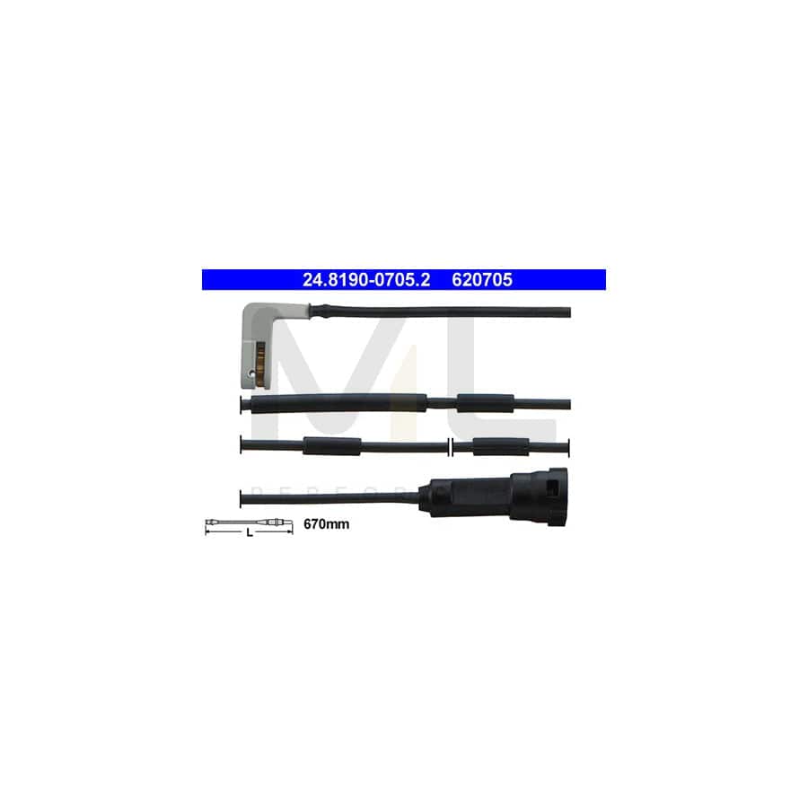 ATE 24.8190-0705.2 Brake pad wear sensor