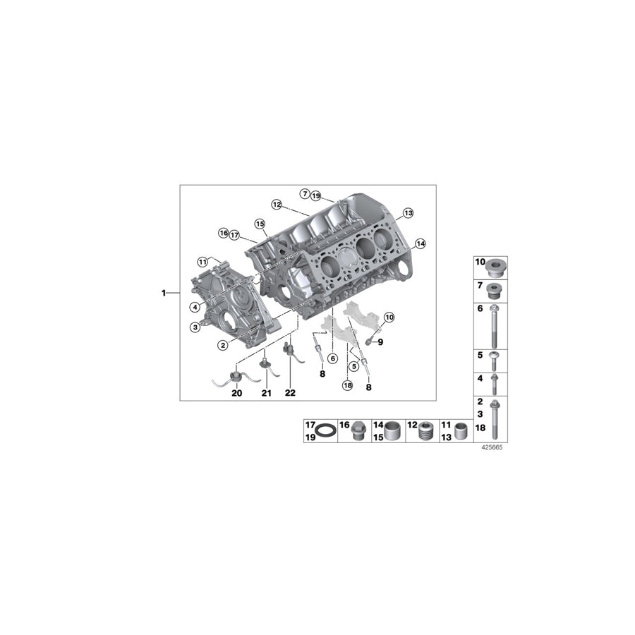 Genuine BMW 11247646894 F06 G12 F07 Connecting Rod L=142,6mm (Inc. 550iX 4.0, 750LiX 4.0 & 650iX 4.0)