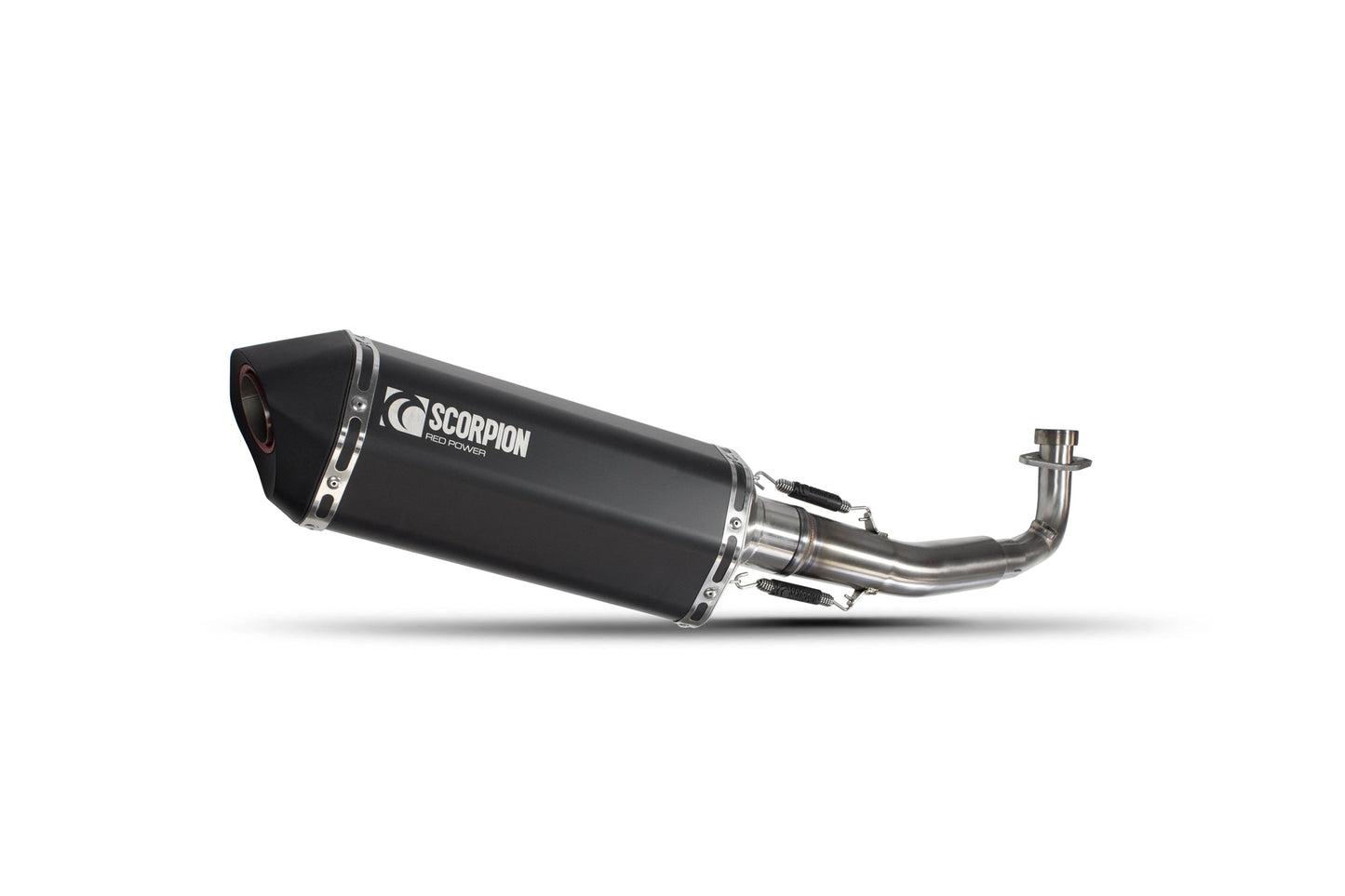Scorpion RYA105BCER Yamaha X-Max 125 Serket Parallel Full System - Black Ceramic Coated Sleeve | ML Performance UK UK