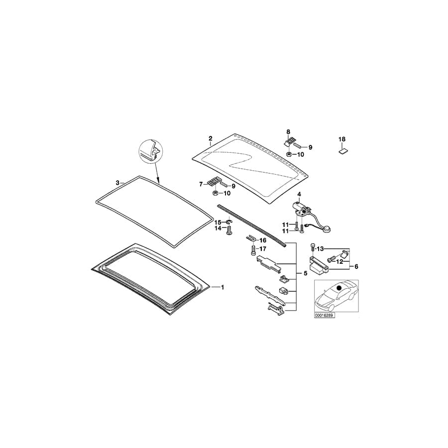 Genuine BMW 54108411996 E36 Torx Bolt M5X8 (Inc. Z3)